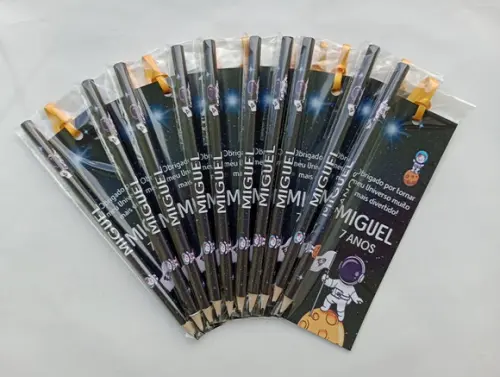 Marcador de Livro + Lápis Astronauta