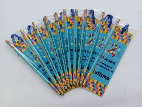 Marcador de Livro + Lápis Autismo