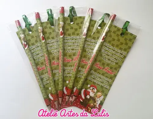 Marcador de Livro + Lápis Boas Festas