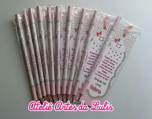 Marcador de Livro + Lápis Chuva de Amor