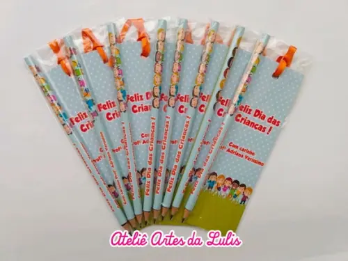 Marcador de Livro + Lápis Dia das Crianças