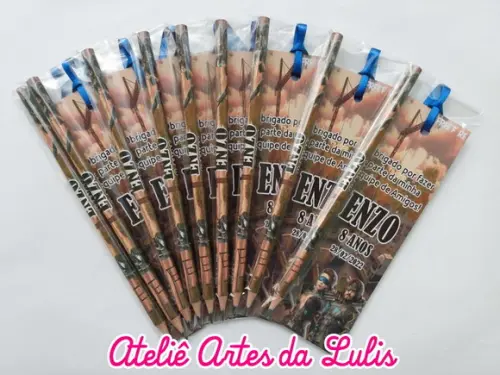 Marcador de Livro + Lápis Free Fire