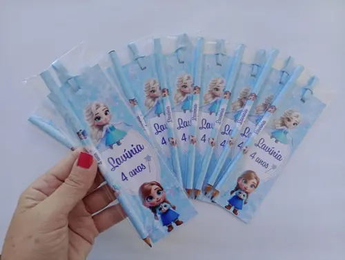 Marcador de Livro + Lápis Frozen Baby