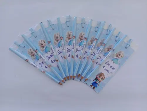 Marcador de Livro + Lápis Frozen Baby