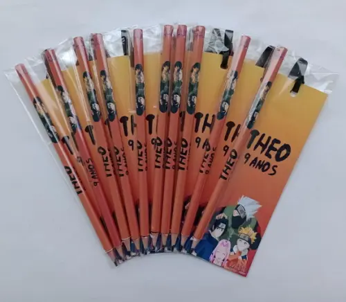 Marcador de Livro + Lápis Naruto