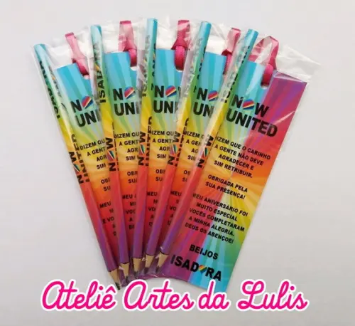 Marcador de Livro + Lápis Now United