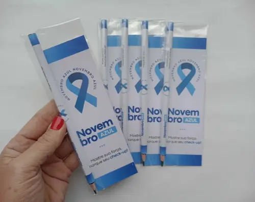 Marcador de Livro + Lápis Novembro Azul
