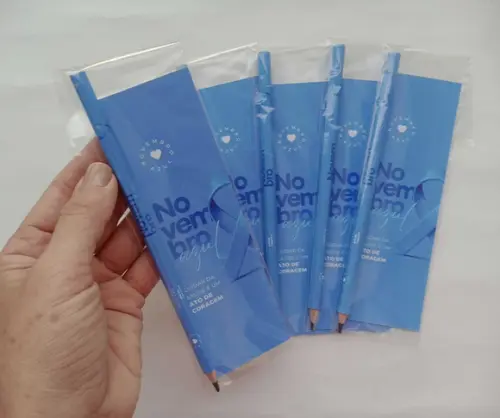 Marcador de Livro + Lápis Novembro Azul