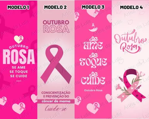 Marcador de Livro + Lápis Outubro Rosa