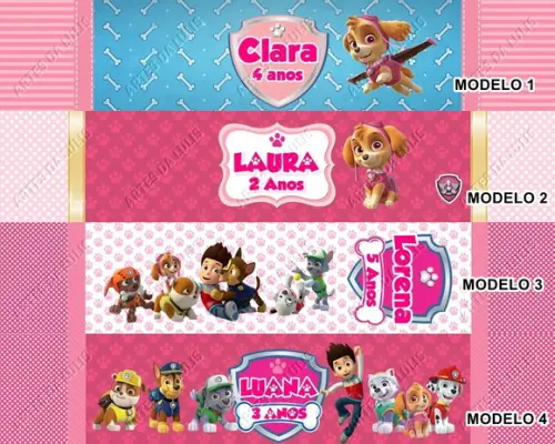 Marcador de Livro + Lápis Patrulha Canina Menina