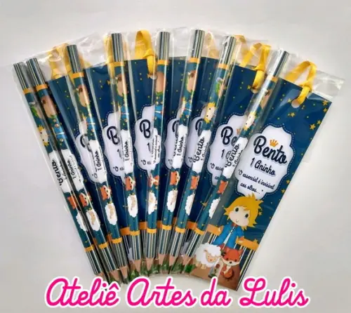 Marcador de Livro + Lápis Pequeno Príncipe