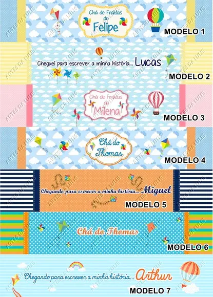 Marcador de Livro + Lápis Pipa e Catavento