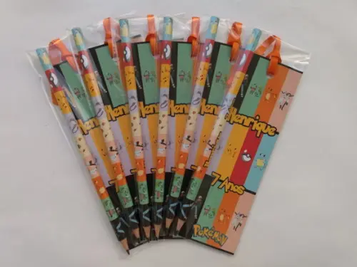 Marcador de Livro + Lápis Pokemon