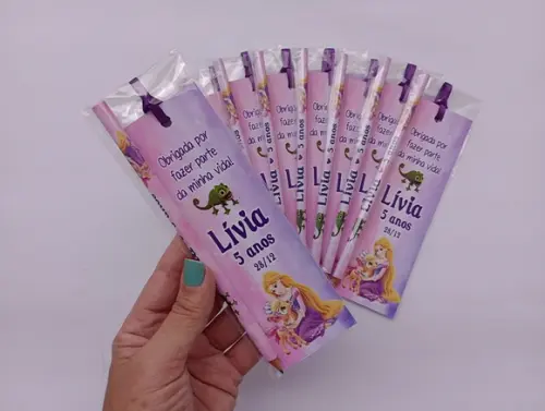 Marcador de Livro + Lápis Rapunzel