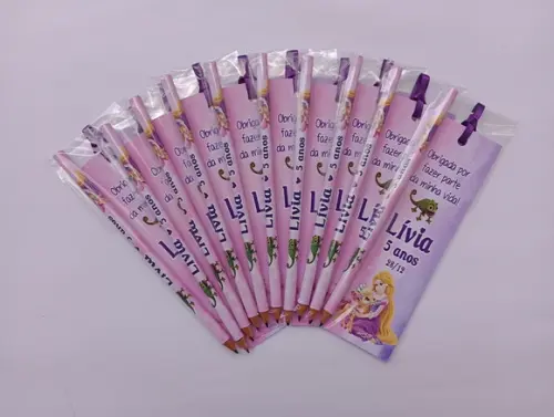 Marcador de Livro + Lápis Rapunzel
