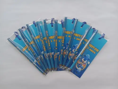 Marcador de Livro + Lápis Sonic