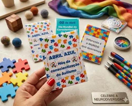 Mini Bloquinho Abril Azul