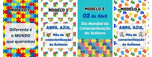 Mini Bloquinho Abril Azul