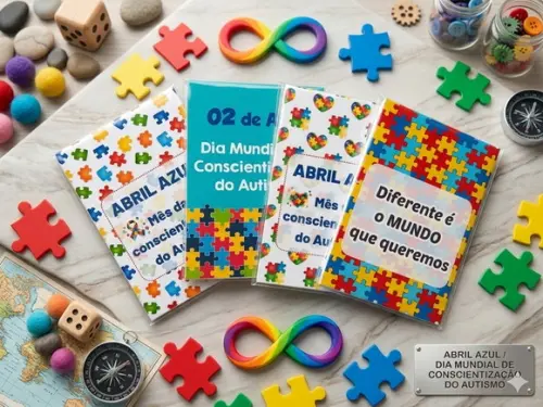 Mini Bloquinho Abril Azul