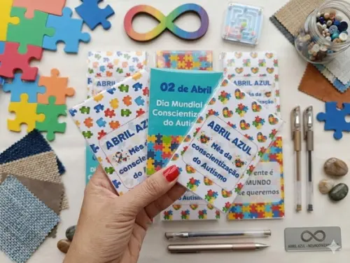 Mini Bloquinho Abril Azul