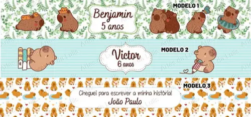 Mini Bloquinho Capivara