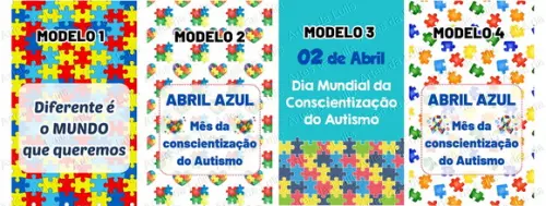 Mini Bloquinho Abril Azul