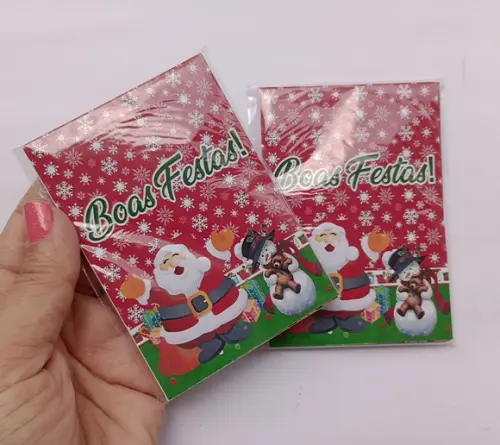 Mini Bloquinho Personalizado Boas Festas