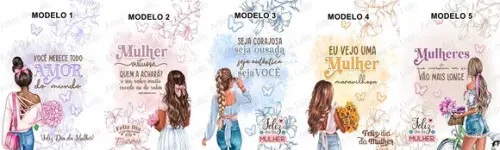 Mini Bloquinho Personalizado Dia da Mulher