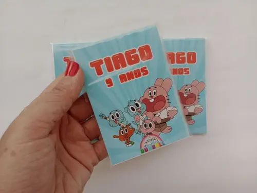 Mini Bloquinho Personalizado Gumball