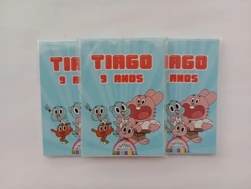 Mini Bloquinho Personalizado Gumball