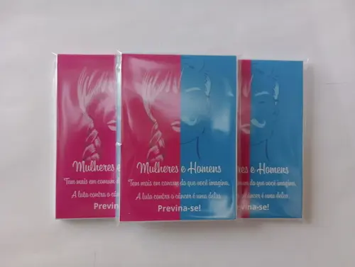 Mini Bloquinho Personalizado Outubro Rosa e Novembro Azul