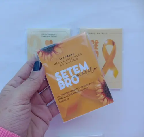Mini Bloquinho Setembro Amarelo