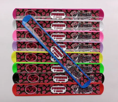 Pulseira Bate Enrola Akatsuki Cores Sortidas