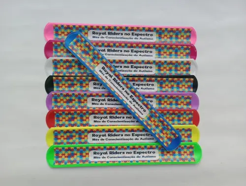 Pulseira Bate Enrola Autismo Cores Sortidas