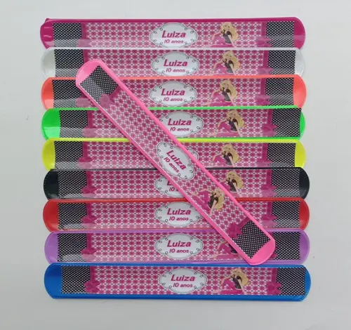 Pulseira Bate Enrola Barbie Cores Sortidas