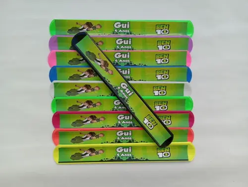 Pulseira Bate Enrola Ben 10 Cores Sortidas