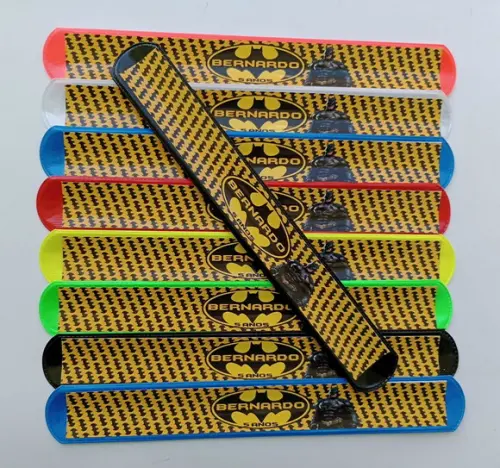 Pulseira Bate Enrola Batman Cores Sortidas