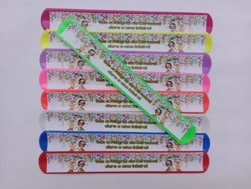 Pulseira Bate Enrola Carnaval Cores Sortidas