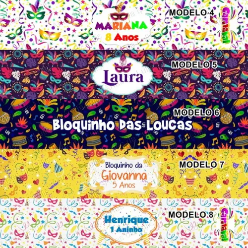 Pulseira Bate Enrola Carnaval Cores Sortidas