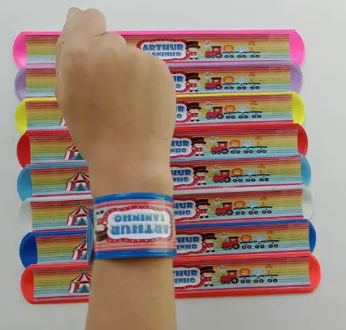 Pulseira Bate Enrola Circo Cores Sortidas