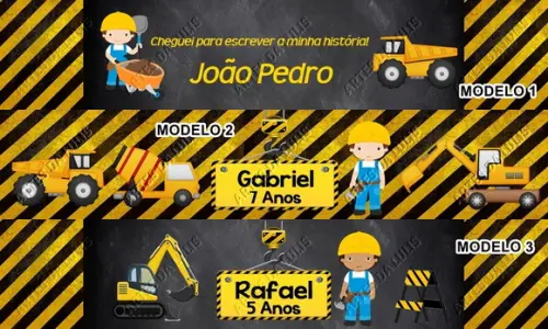 Pulseira Bate Enrola Construção Cores Sortidas
