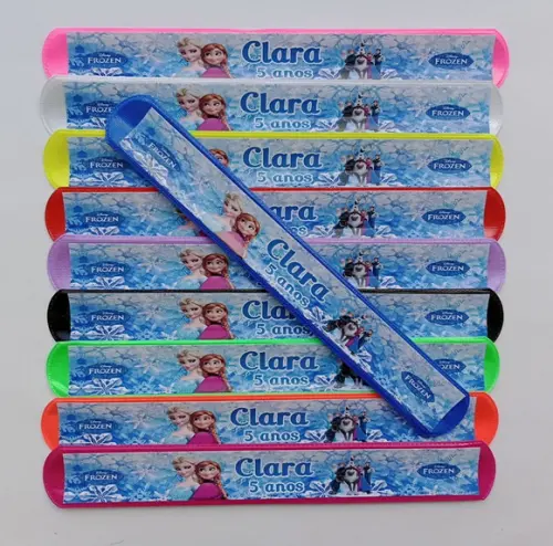 Pulseira Bate Enrola Frozen Cores Sortidas