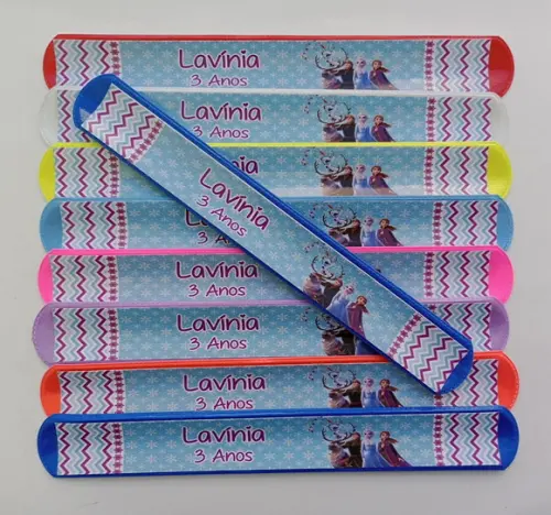 Pulseira Bate Enrola Frozen Cores Sortidas