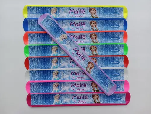 Pulseira Bate Enrola Frozen Cores Sortidas