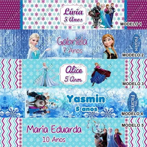 Pulseira Bate Enrola Frozen Cores Sortidas