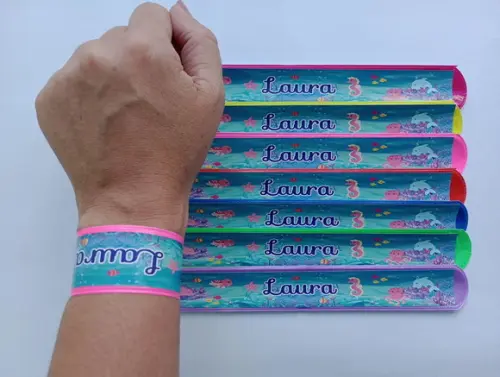 Pulseira Bate Enrola Fundo do Mar Cores Sortidas