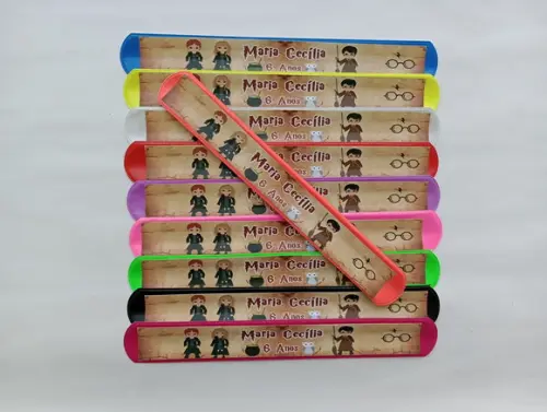 Pulseira Bate Enrola Harry Potter Cores Sortidas