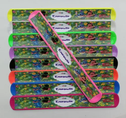 Pulseira Bate Enrola Lilo e Stitch Cores Sortidas