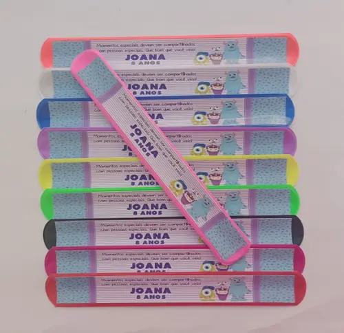 Pulseira Bate Enrola Monstros Sa Cores Sortidas