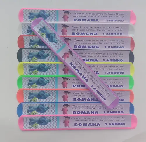 Pulseira Bate Enrola Monstros Sa Cores Sortidas